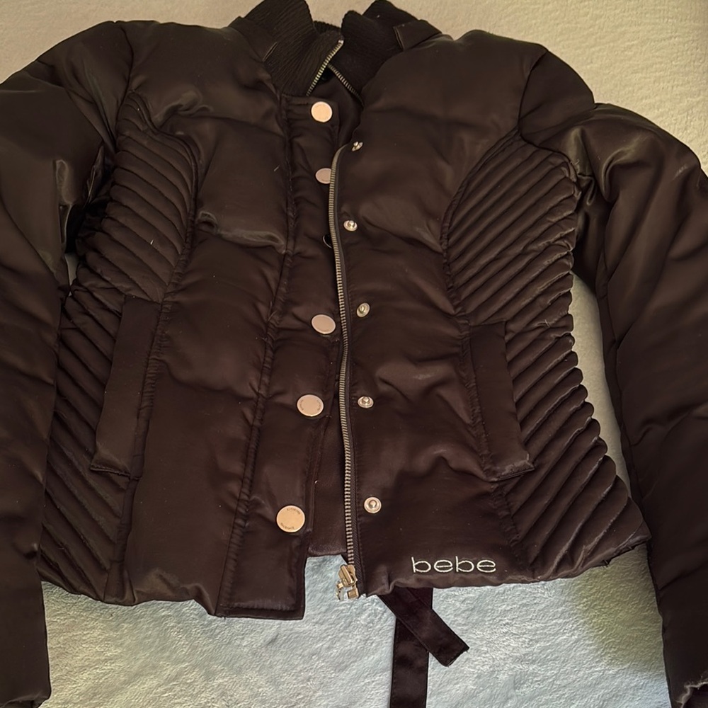 Bebe Black Quilted Jacket Very nice jacket
